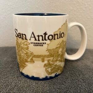 Starbucks Collector Series mug featuring San Antonio, Texas.